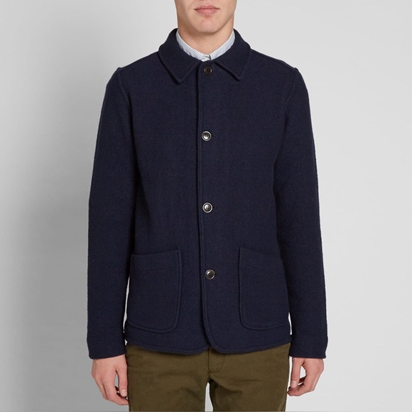 Barbour Other - Barbour Pennan Merino Wool Chore Jacket in Navy